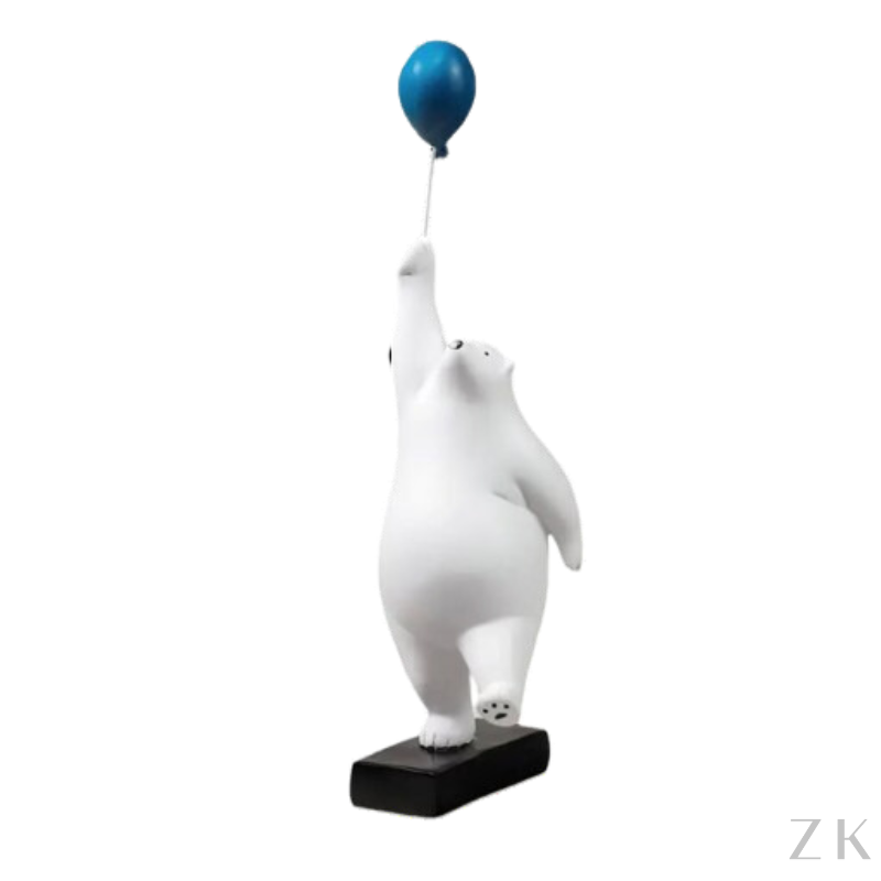 ESCULTURA URSO COM BALÃO