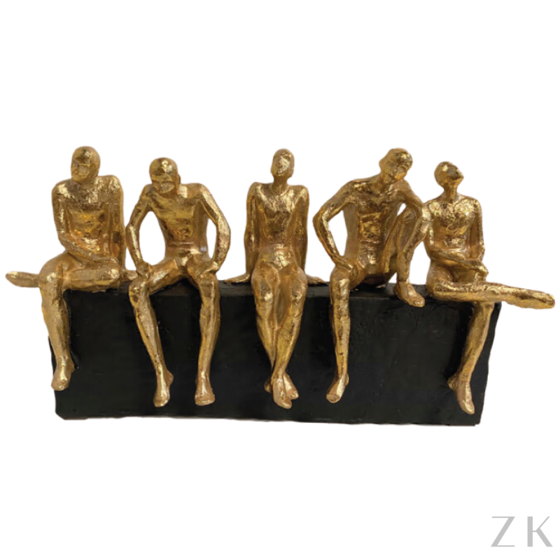 ESCULTURA  HOMENS SENTADOS