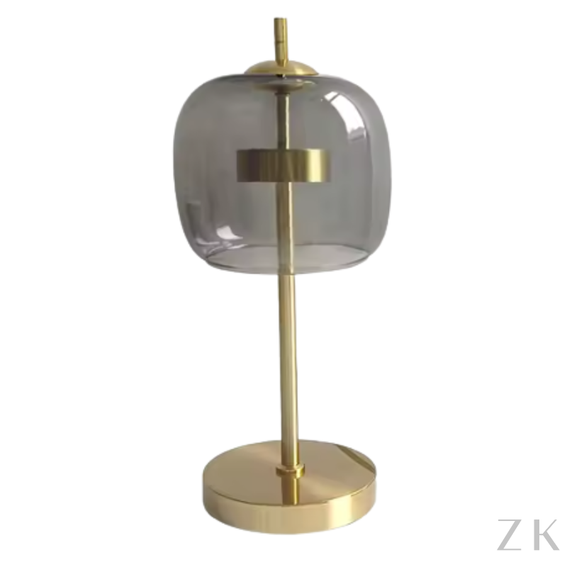 LUMINÁRIA DE MESA EM VIDRO 