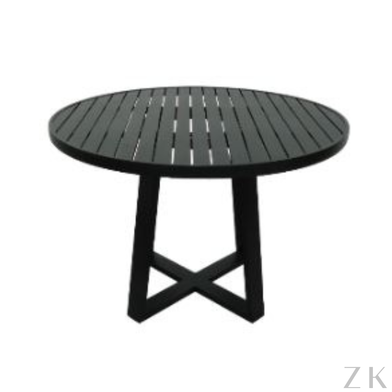 MESA DE JANTAR | ÁREA EXTERNA | ALUMINIO TAMPO RIPADO