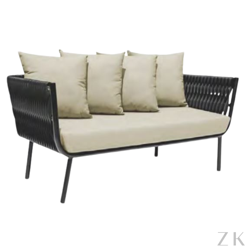 SOFA AREA EXTERNA EM ALUMINIO E FIBRA SINTETICA  