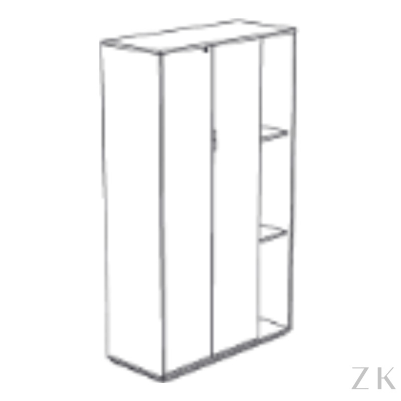 ARMÁRIO ALTO DUPLO COM NICHOS DINÂMICOS 