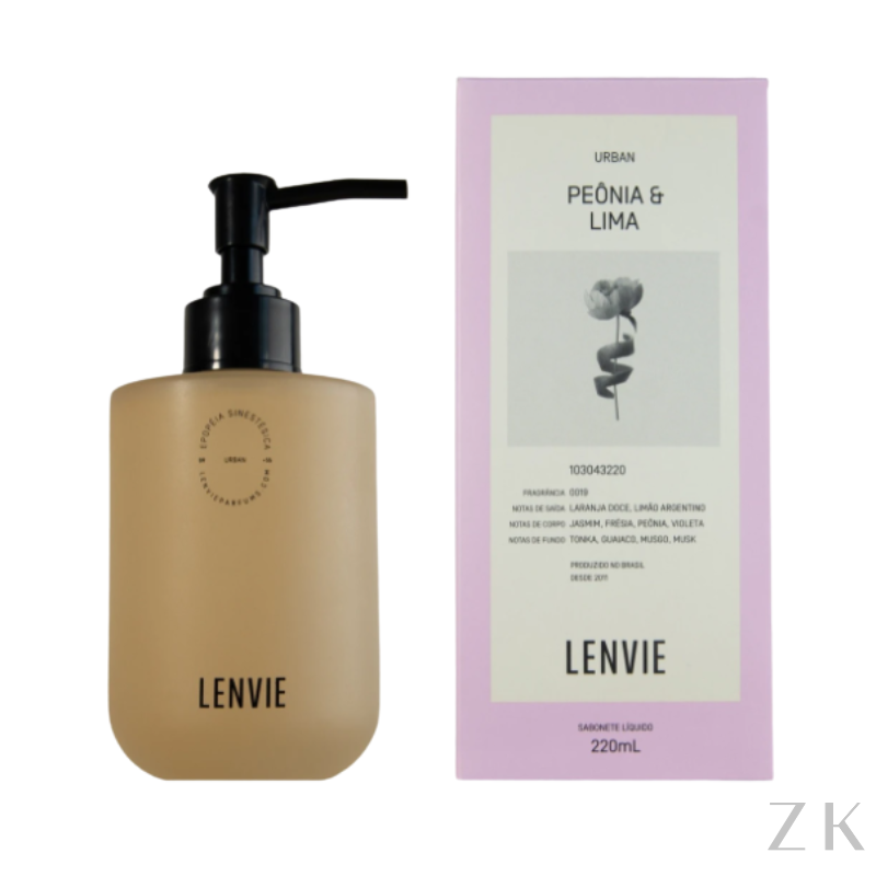 SABONETE LÍQUIDO  PEÔNIA E LIMA | URBAN | 220 ML