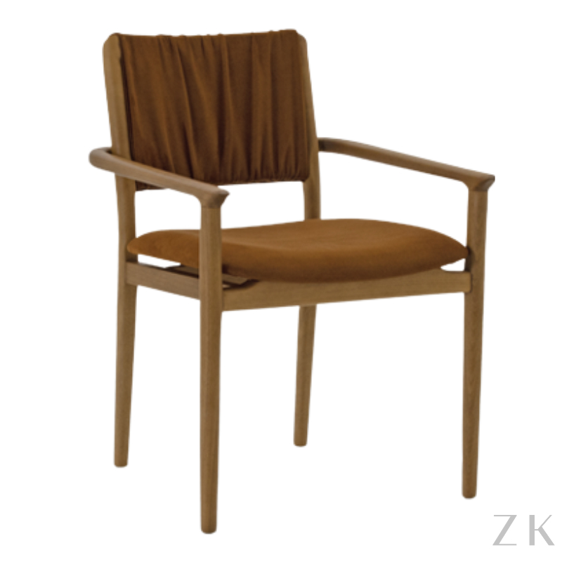 CADEIRA COM BRAÇO EM MADEIRA| DESGNER MAURICIO BORIN