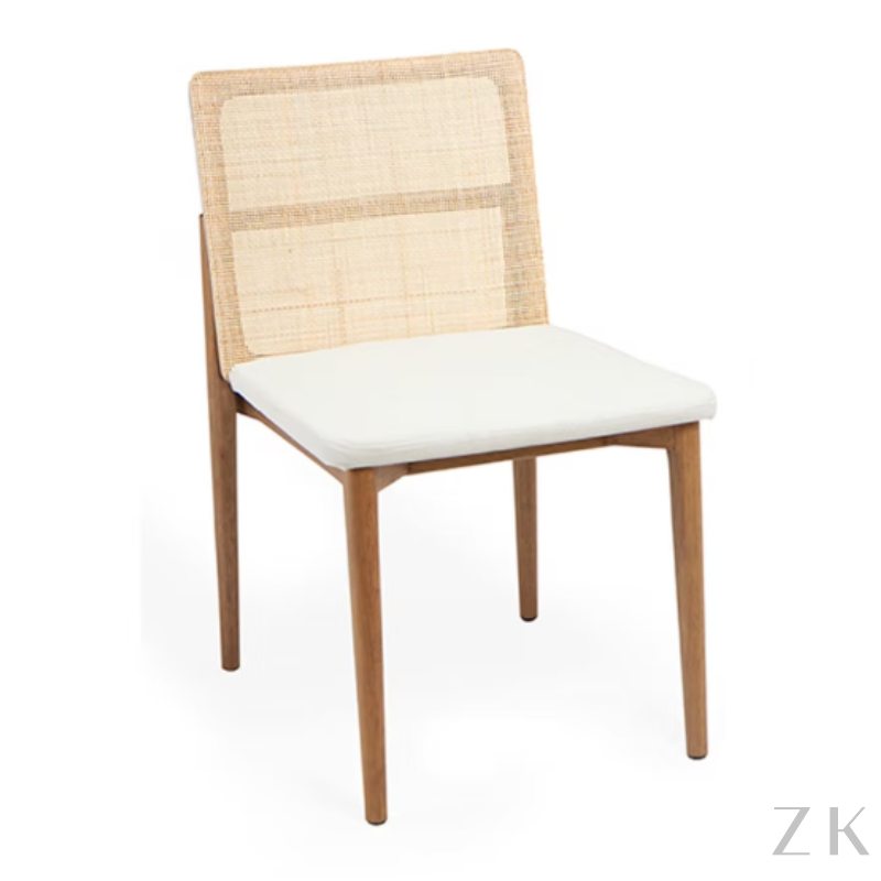 CADERA EM MADEIRA ENCOSTO EM PALHA NATURAL | DESIGNER DANIELA FERRO