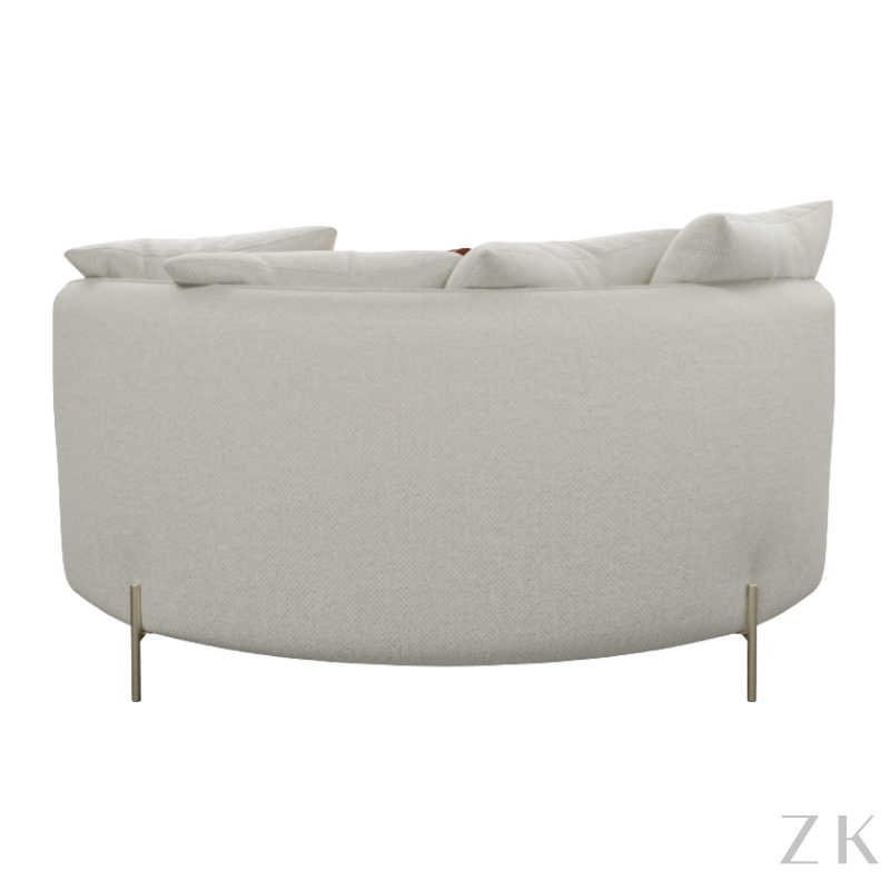 CHAISE REDONDA ESTOFADA 