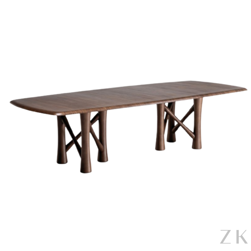 MESA DE JANTAR EM MADEIRA MACIÇA