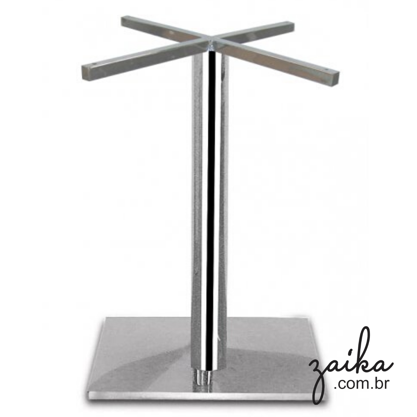 BASE MESA JANTAR EM METAL QUADRADA