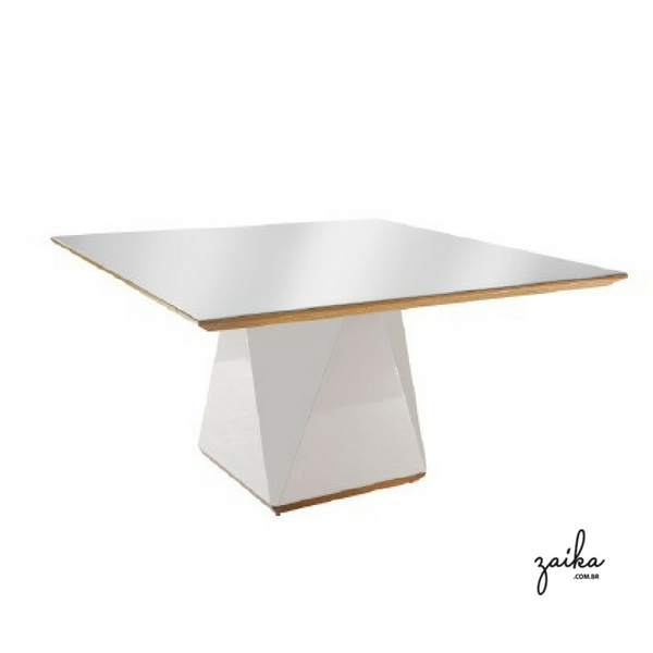 MESA JANTAR QUADRADA BASE LAPIDADA