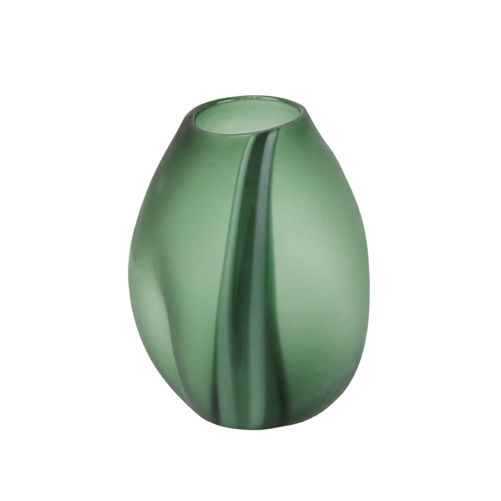 VASO EM VIDRO VERDE