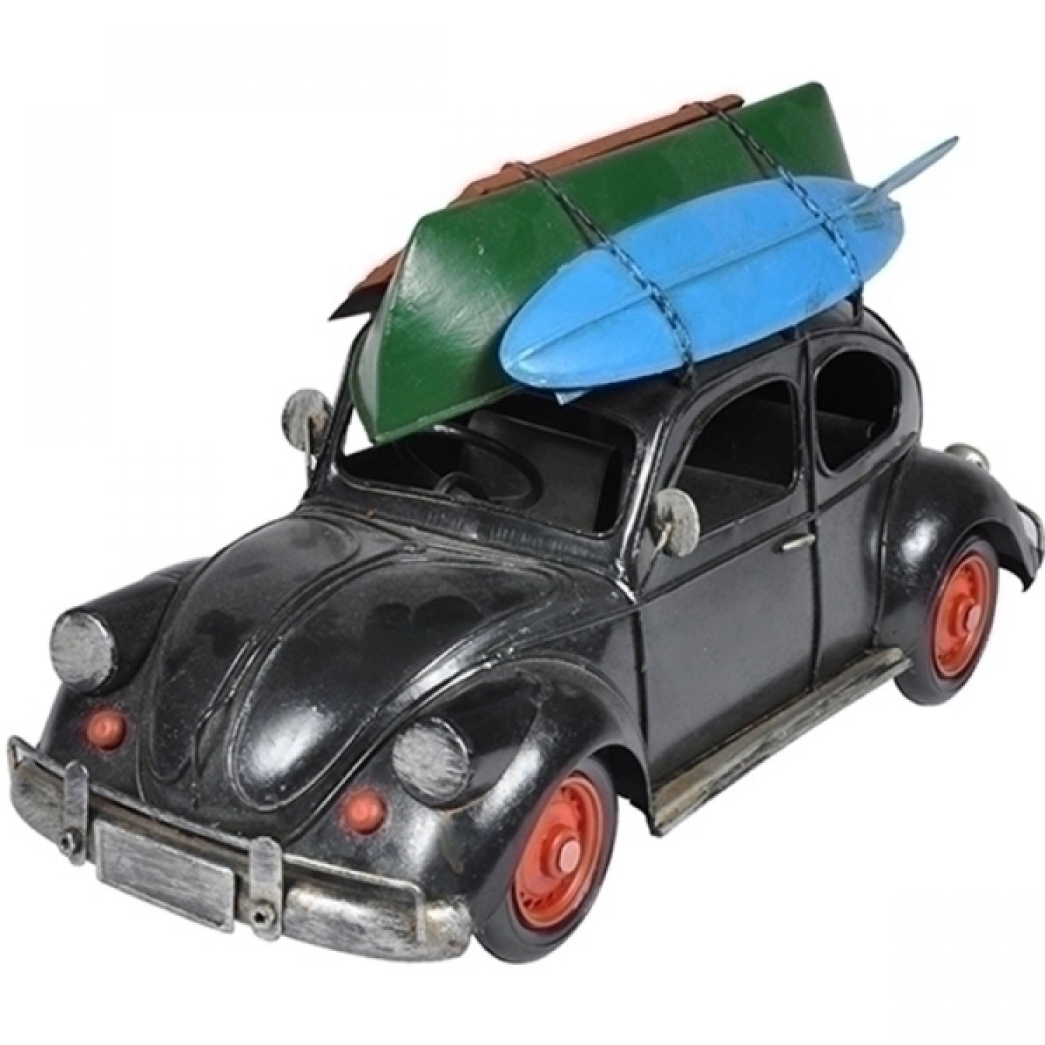 MINIATURA FUSCA PRETO DE METAL.