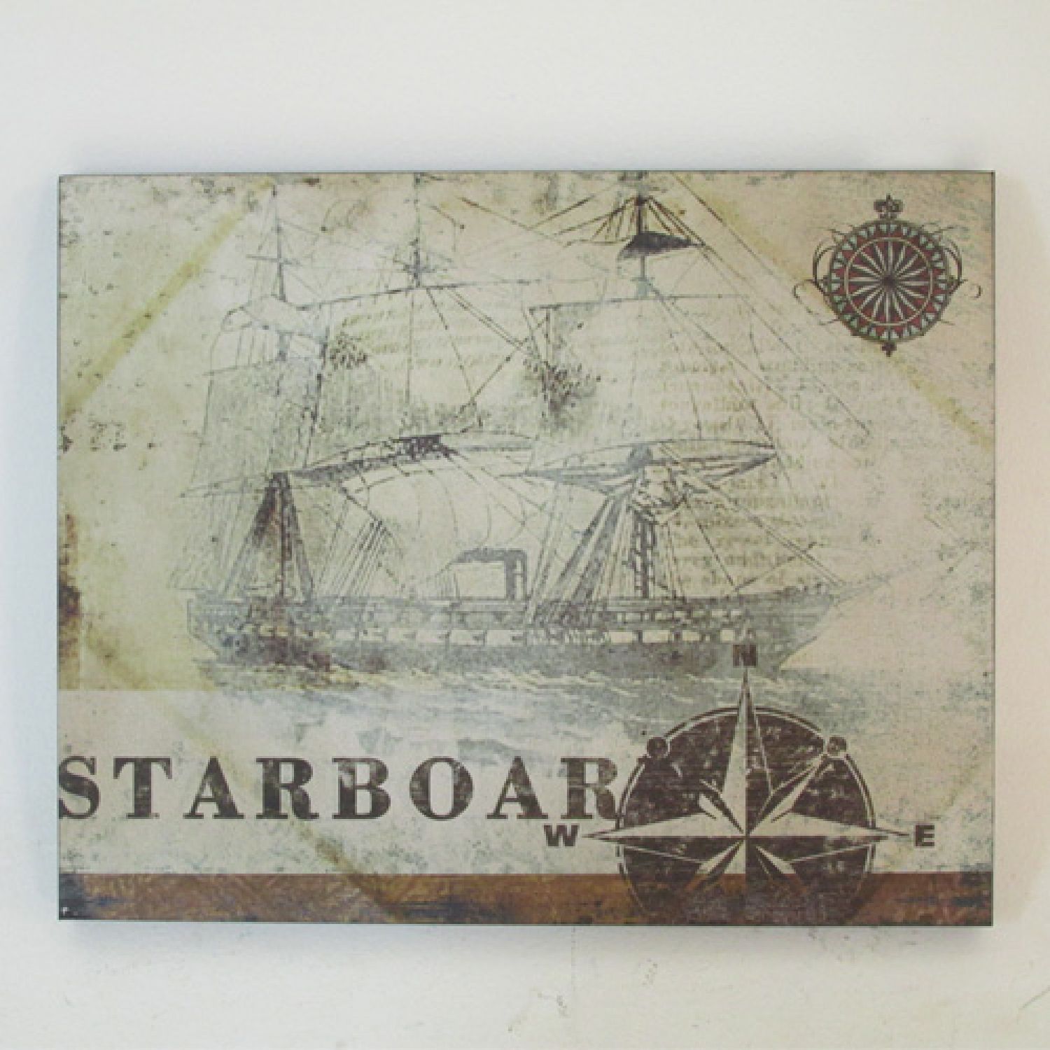 QUADRO STARBOAR | BÚSSOLA EM METAL